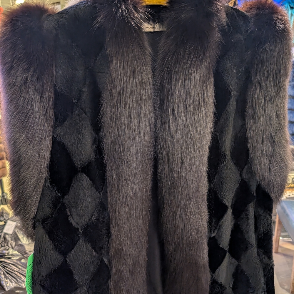 Elegant Black Fur Vest